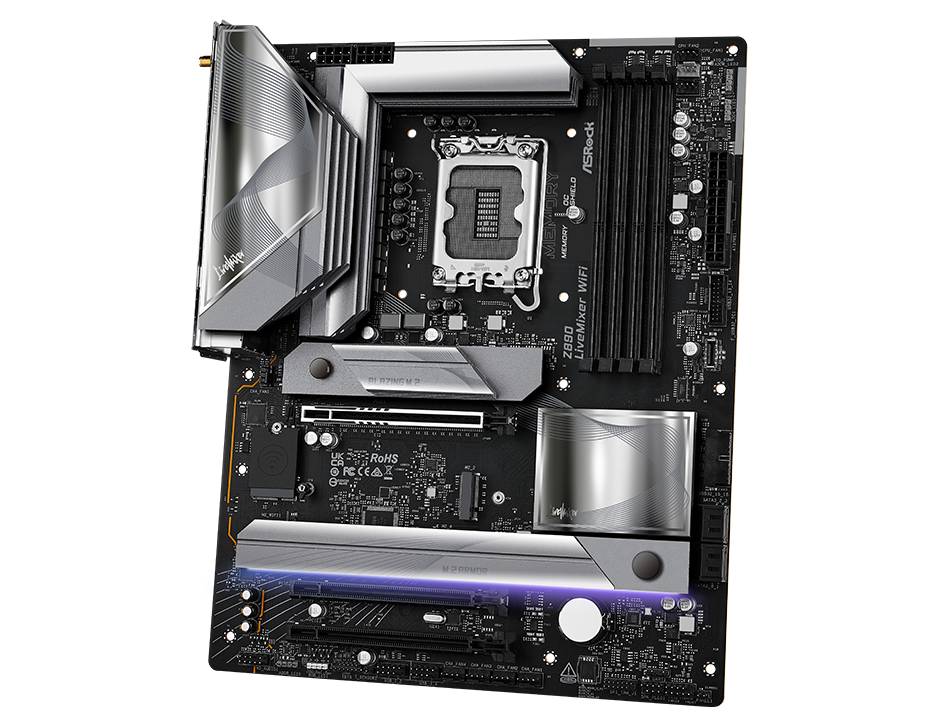 ASRock Z890 LiveMixer WiFi LGA 1851 ATX Motherboard - Newegg.com